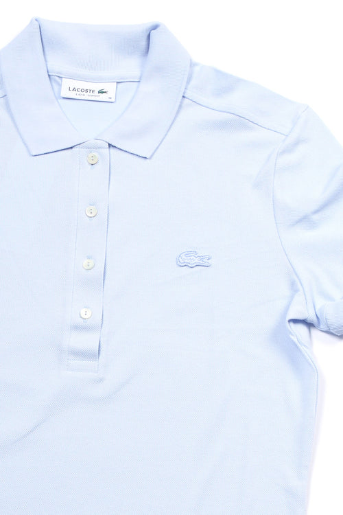 Lacoste Polo Slim Fit Azzurro Donna-2