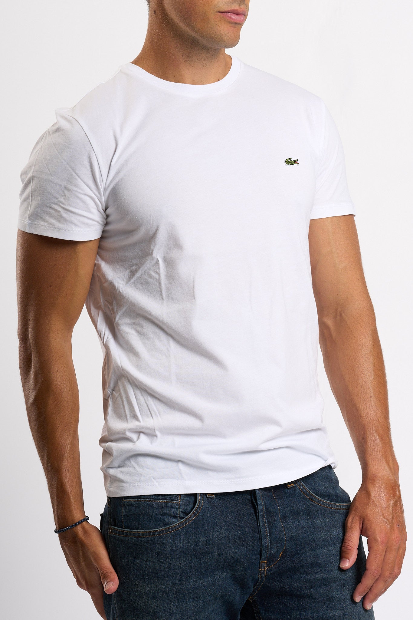 Lacoste T-Shirt Bianco Uomo-4