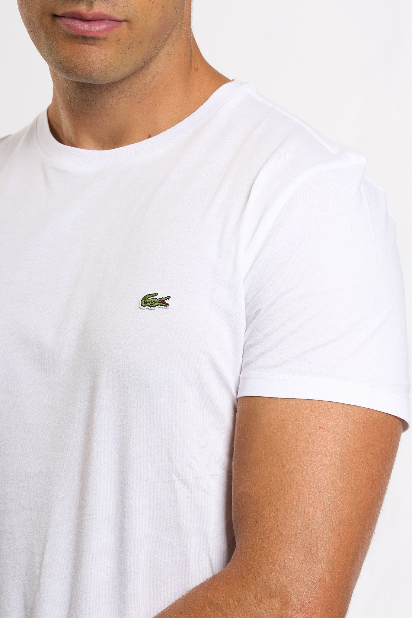 Lacoste T-Shirt Bianco Uomo-5
