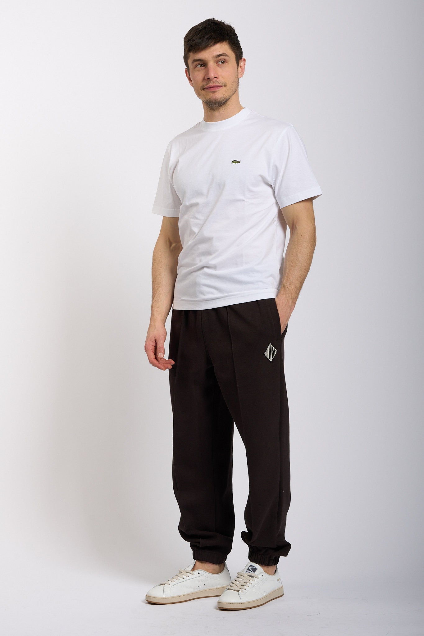 Lacoste T-shirt Cotone Leggero Bianco Uomo-3