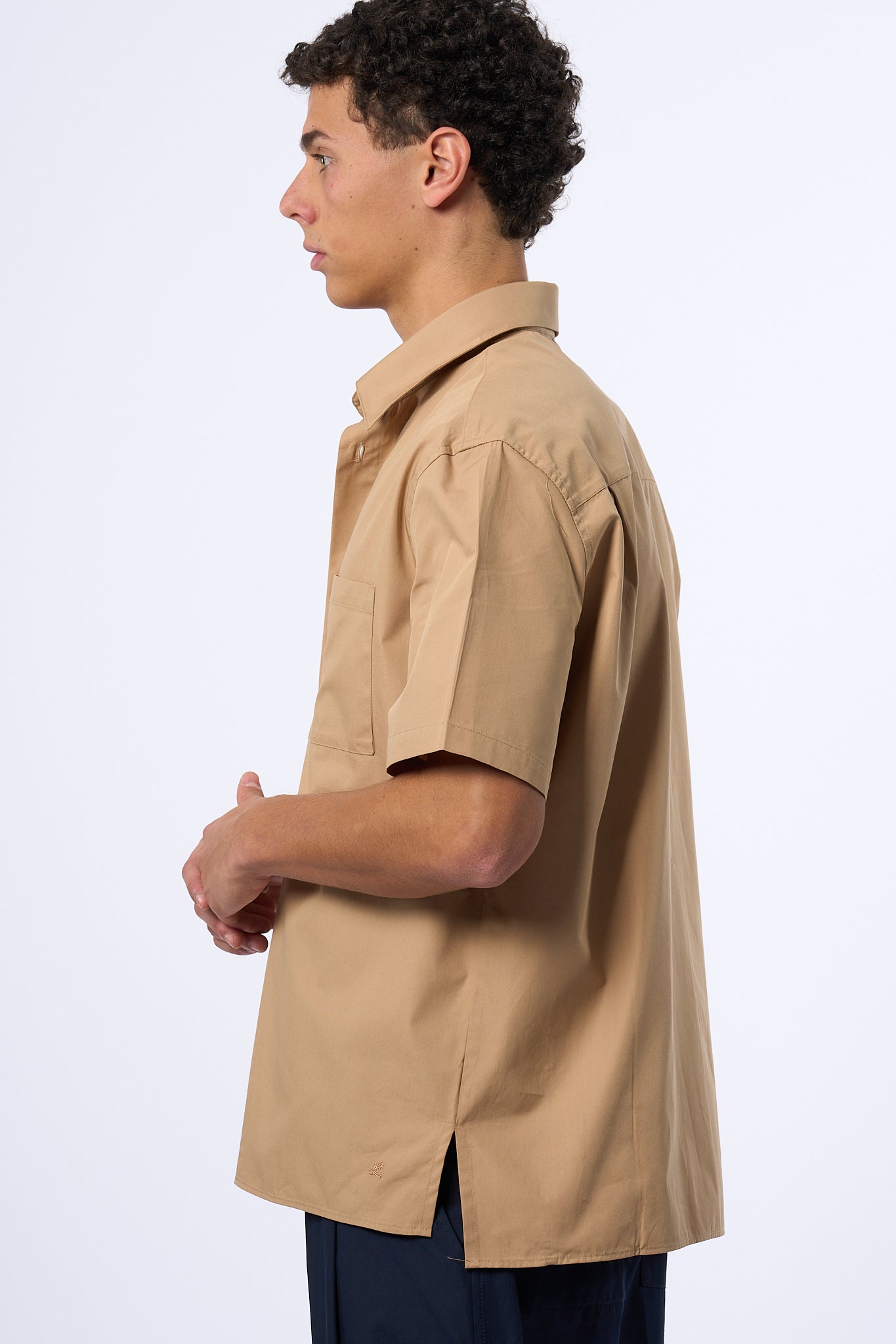 Laneus Camicia Over Cammello Uomo-7