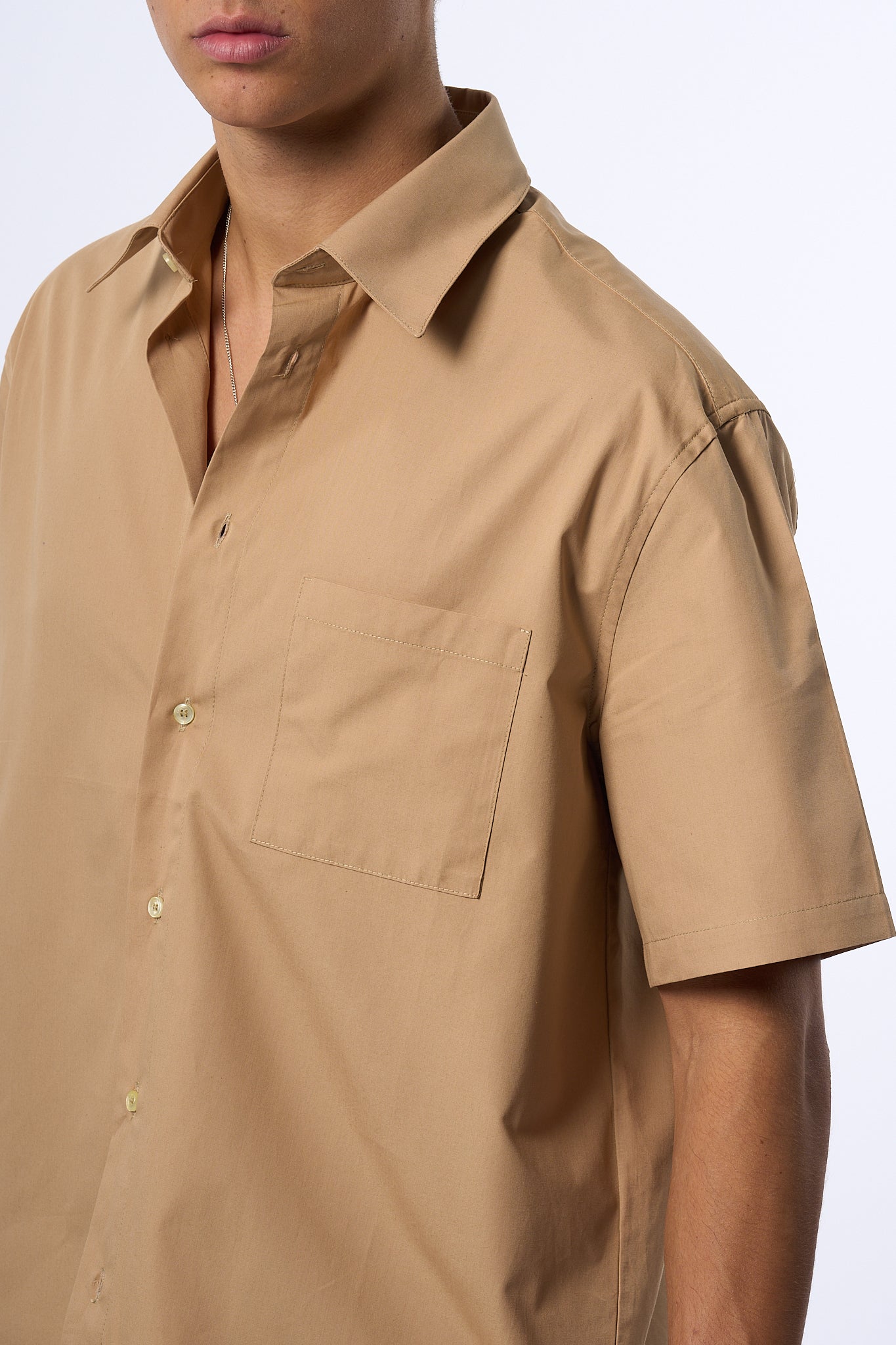 Laneus Camicia Over Cammello Uomo-2