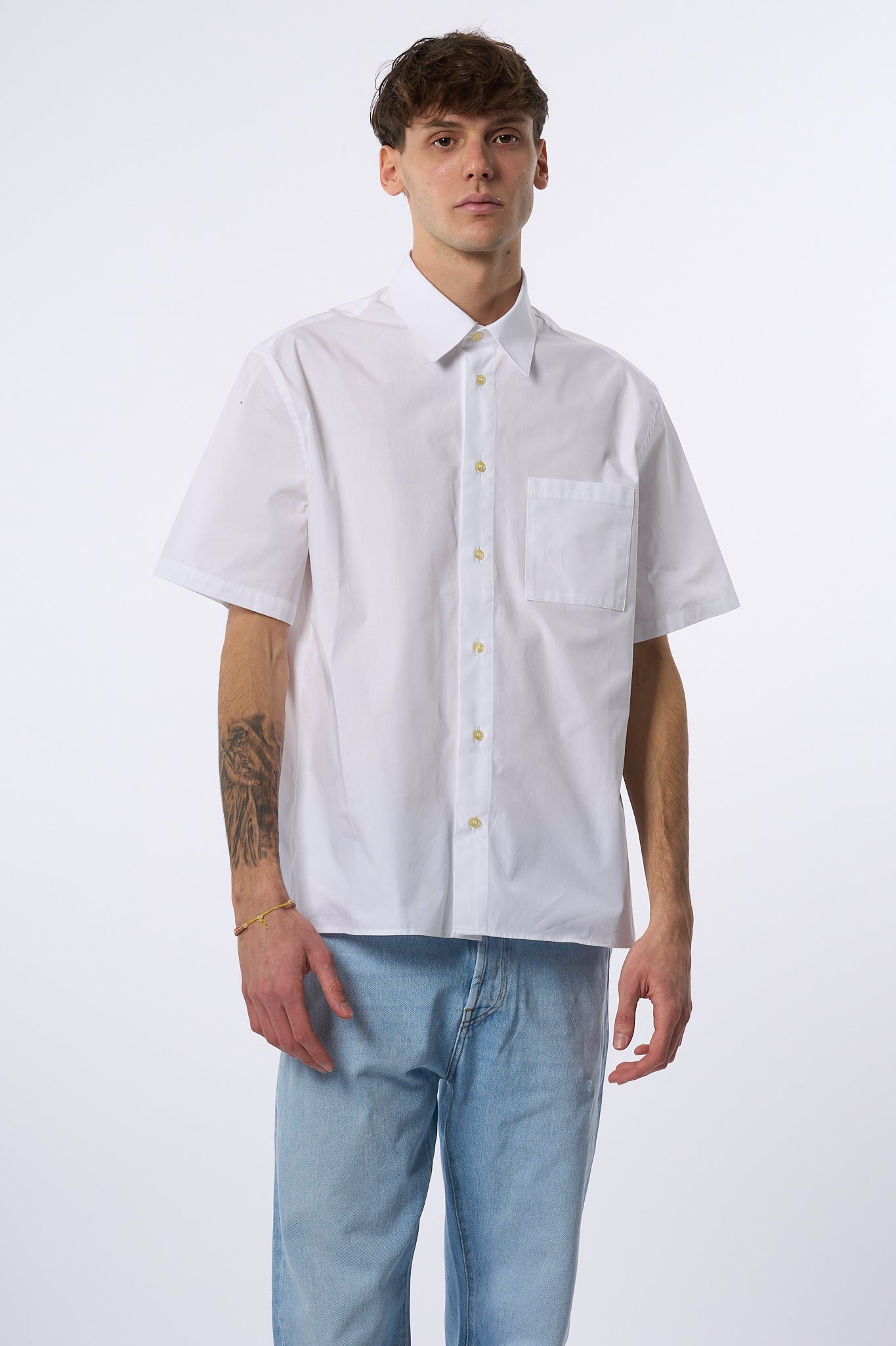 Laneus Camicia Over Bianco Uomo-1