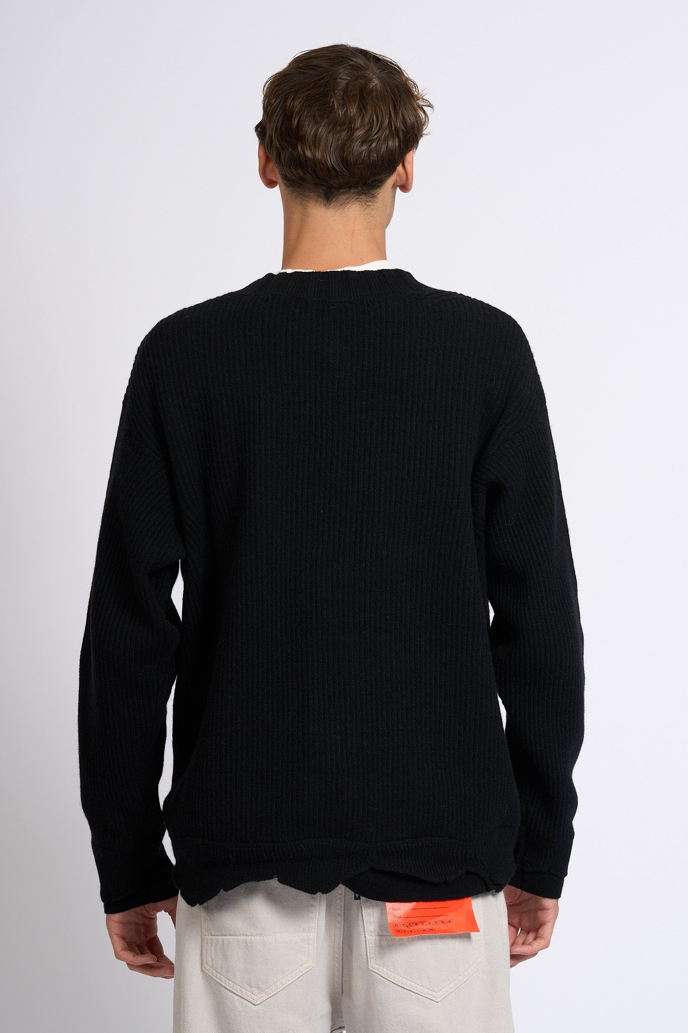 Laneus Cardigan Nero Uomo-6