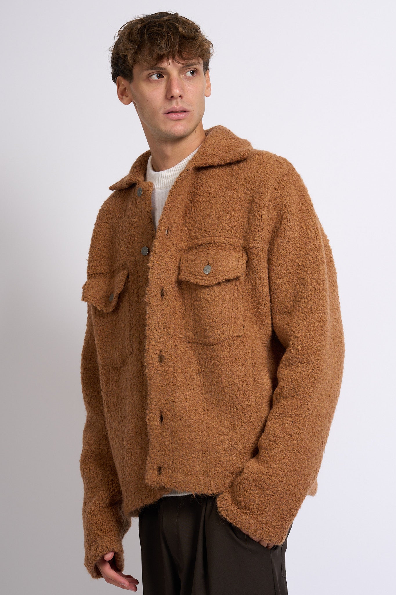 Laneus Giacca Maglia Bruciato Uomo-1