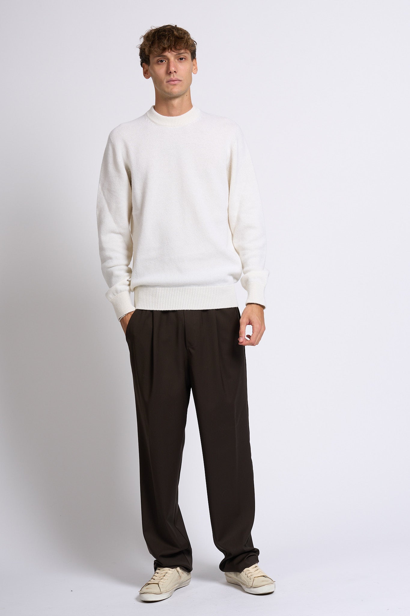 Laneus Maglia Crema Uomo-4