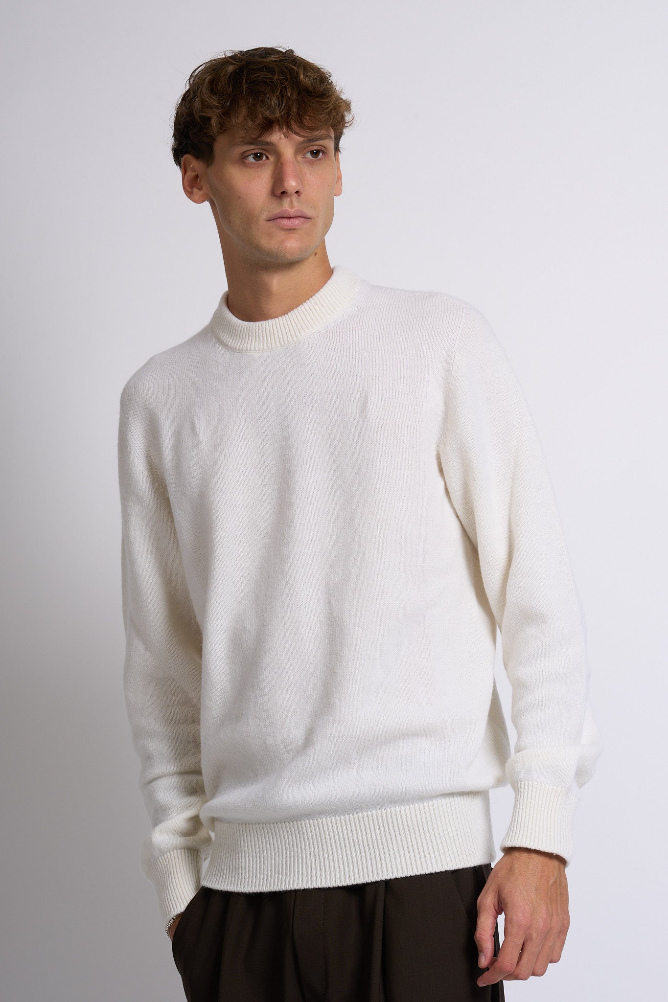 Laneus Maglia Crema Uomo-5