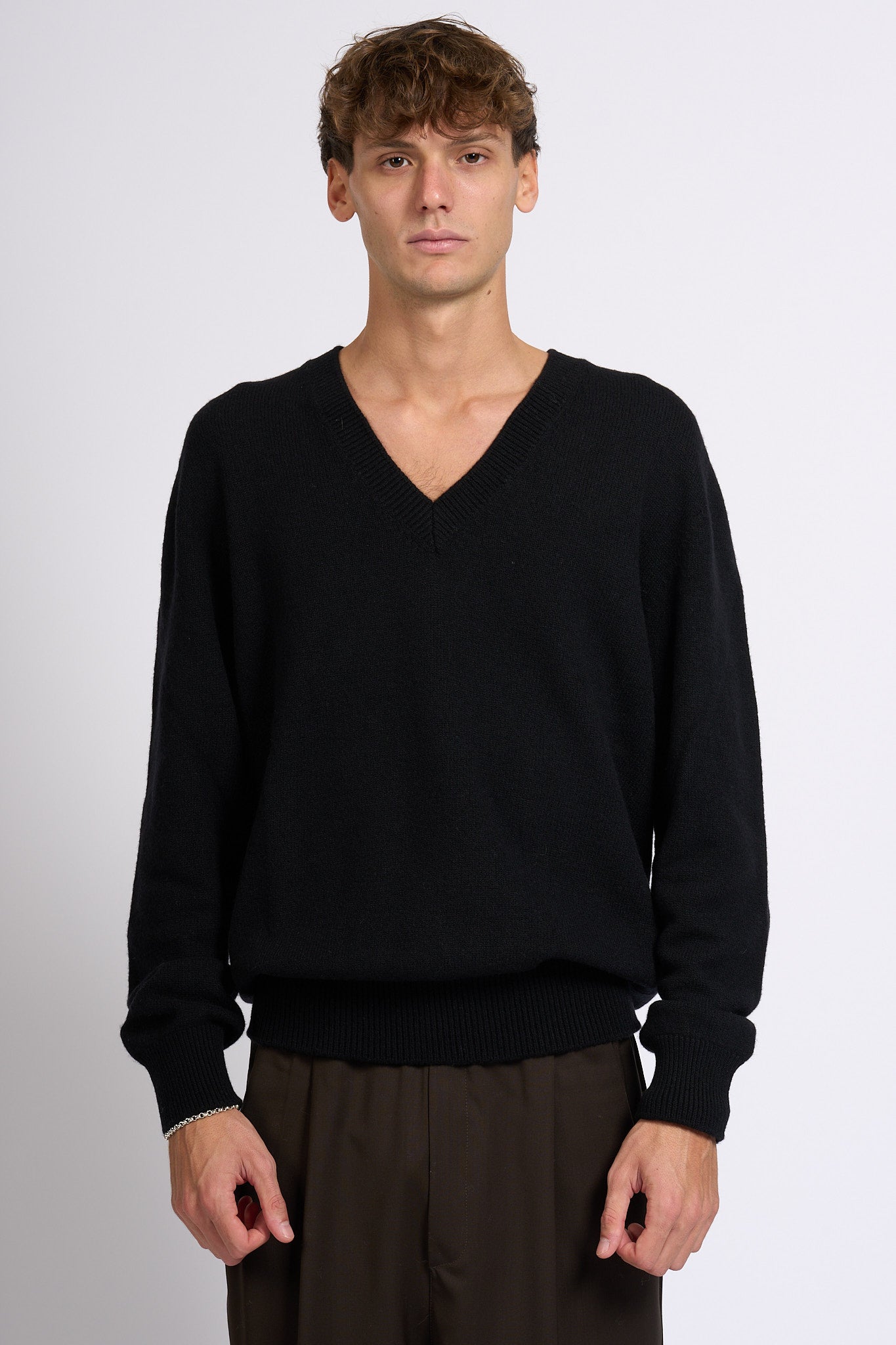 Laneus Maglia V Nero Uomo-2