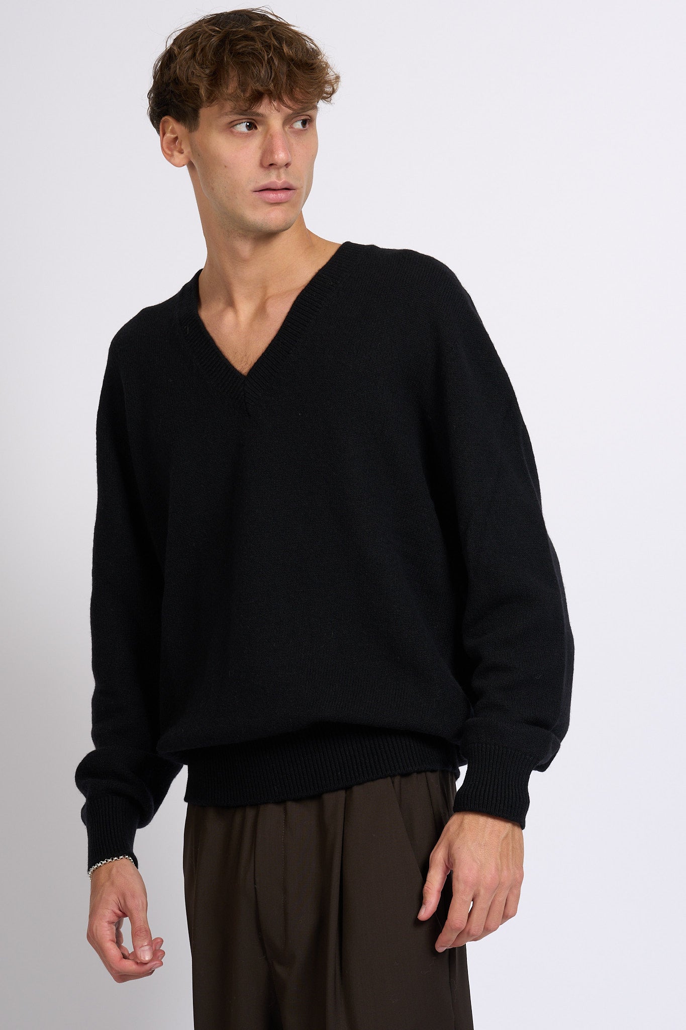 Laneus Maglia V Nero Uomo-3
