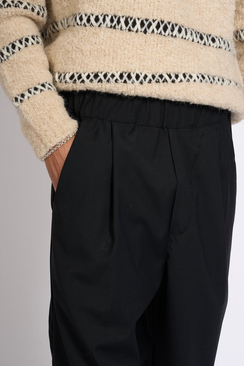Laneus Pantalone Nero Uomo-2