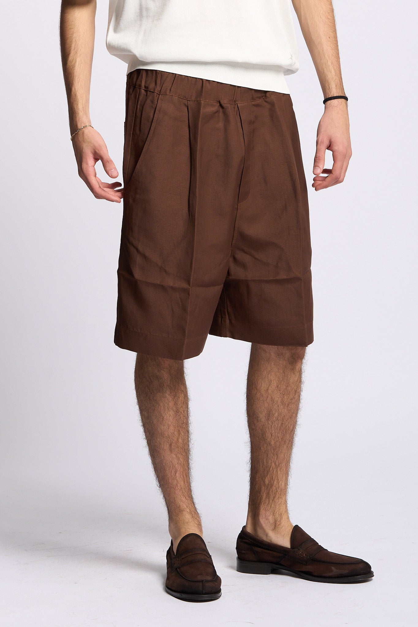 Laneus Short Ampio Cioccolato Uomo-1