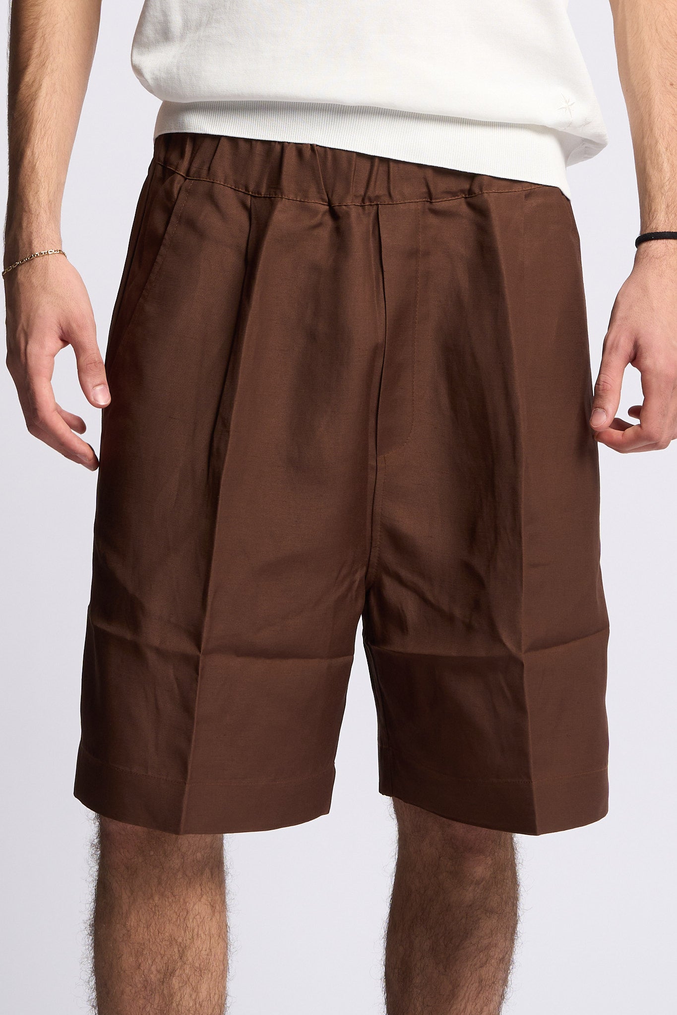 Laneus Short Ampio Cioccolato Uomo-4
