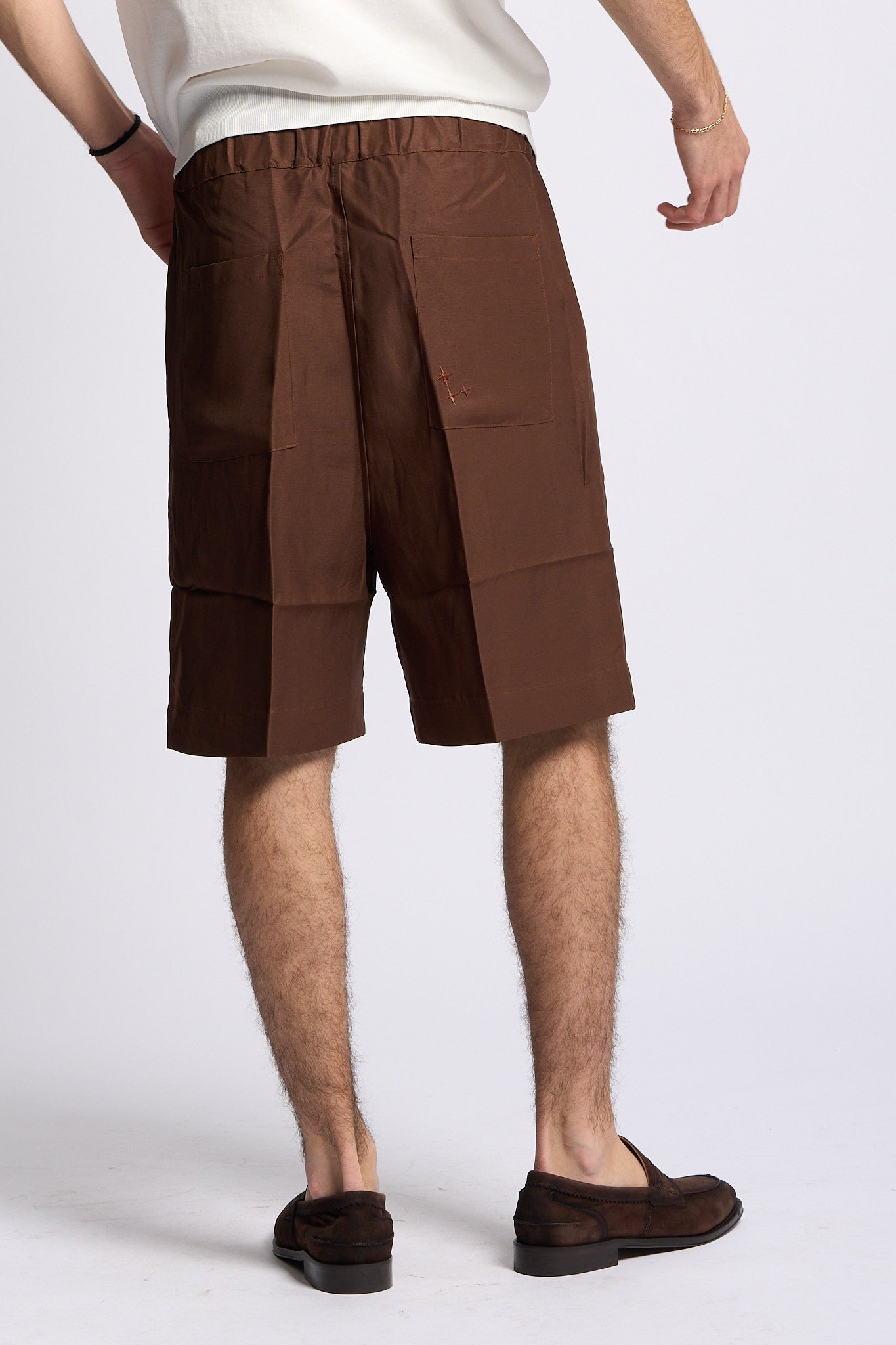 Laneus Short Ampio Cioccolato Uomo-3