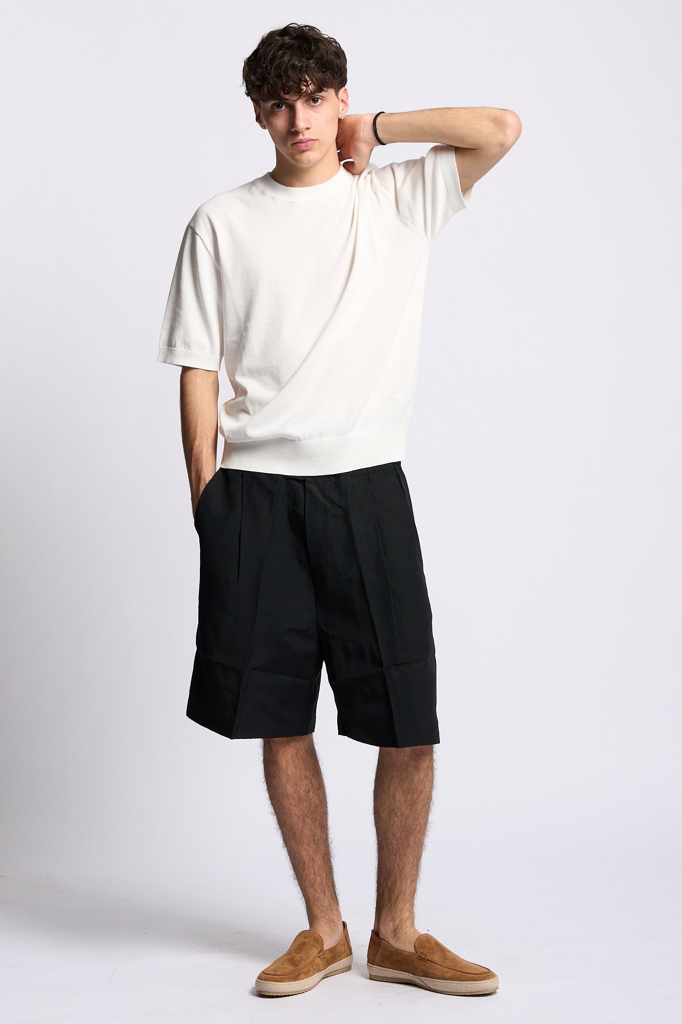 Laneus Short Ampio Nero Uomo-2