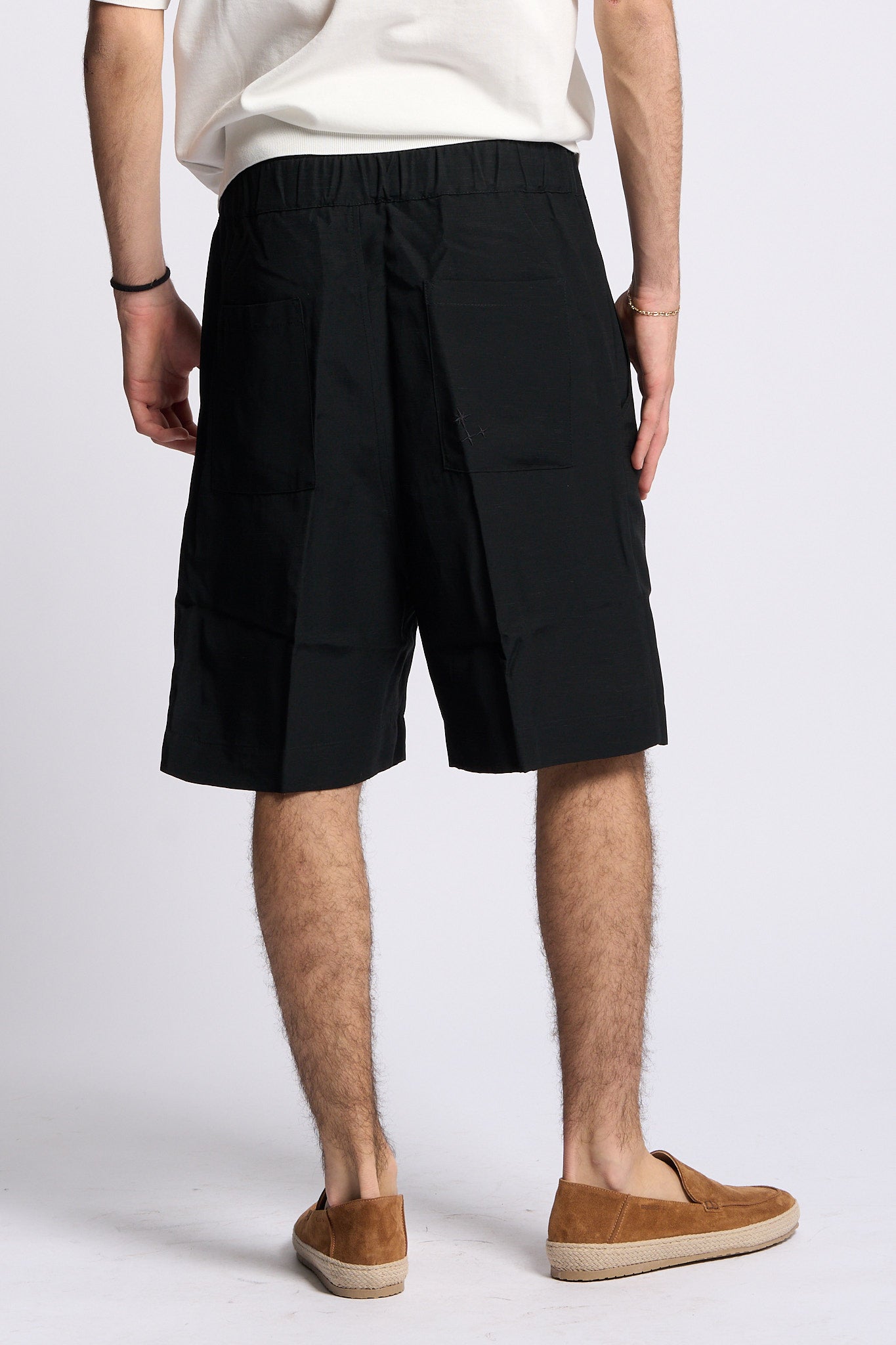 Laneus Short Ampio Nero Uomo-3