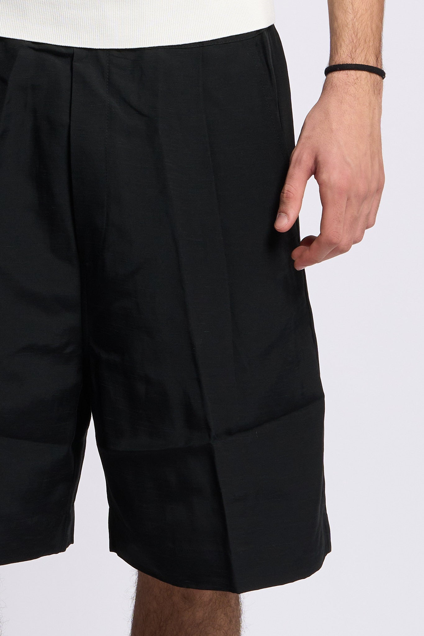 Laneus Short Ampio Nero Uomo-7