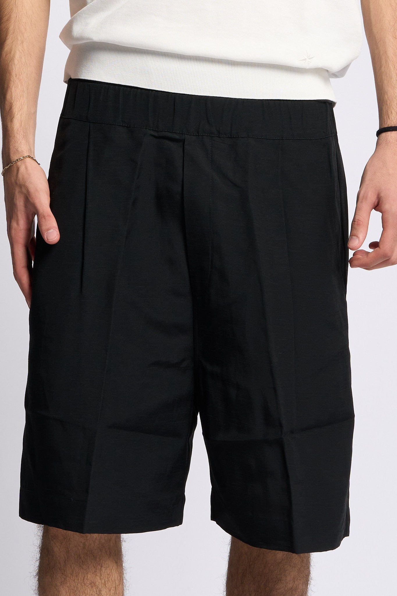 Laneus Short Ampio Nero Uomo-8