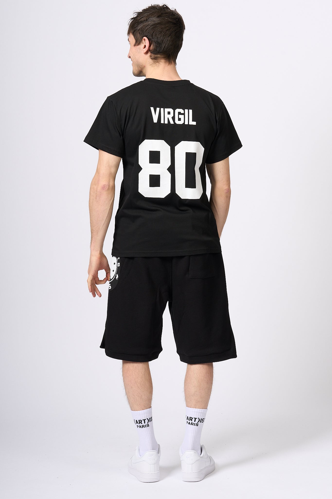 Les Artists T-shirt Virgil 80 Nero Unisex-1