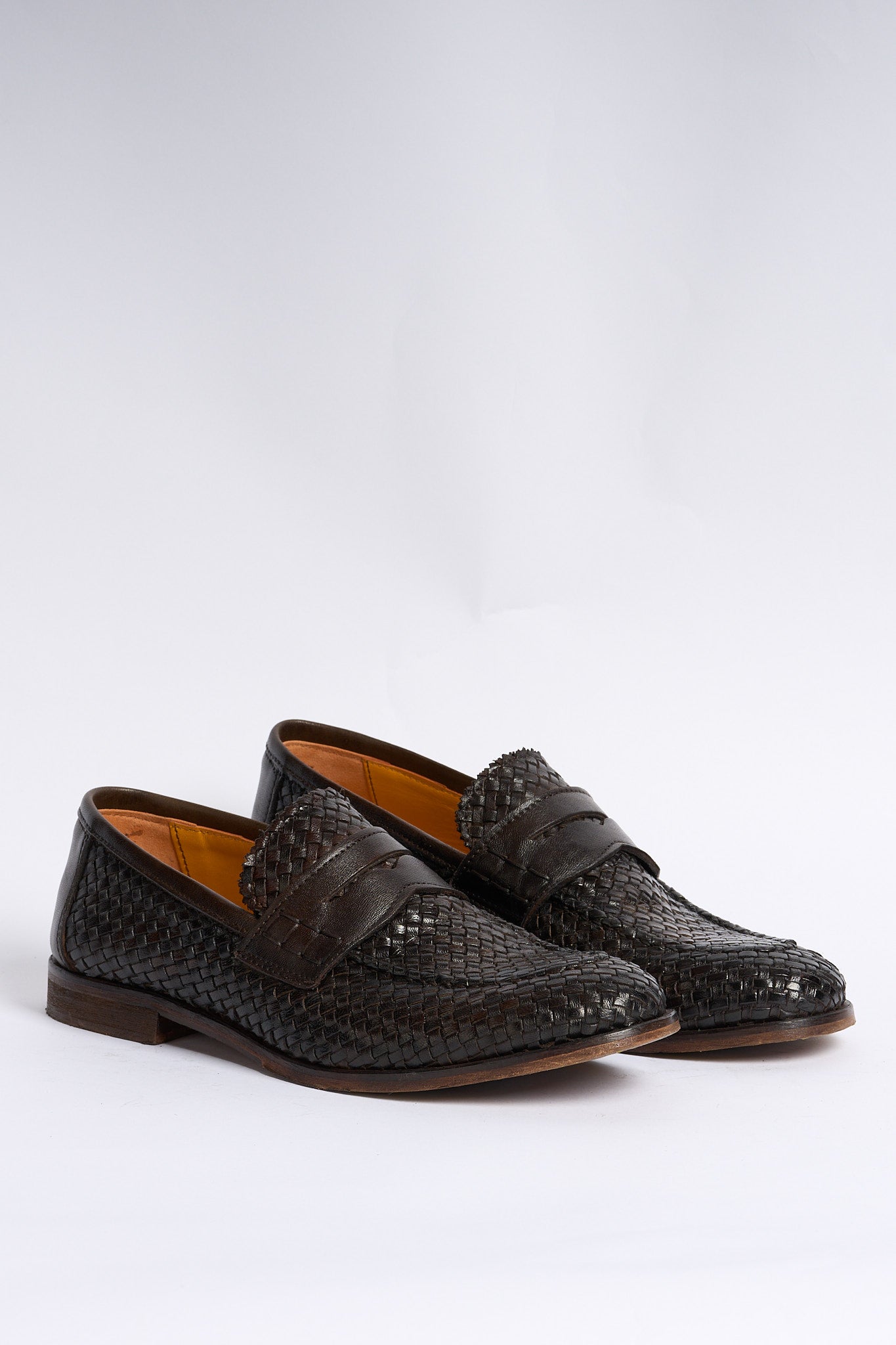 Lord douglas Mocassino Intrecciato Marrone Uomo-3