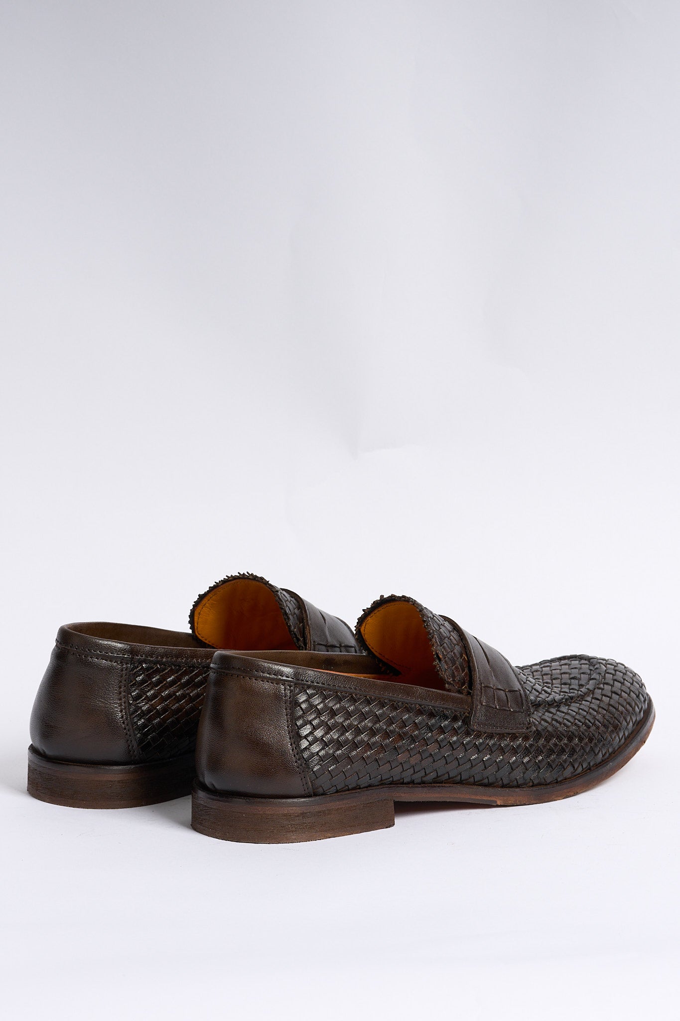 Lord douglas Mocassino Intrecciato Marrone Uomo-4
