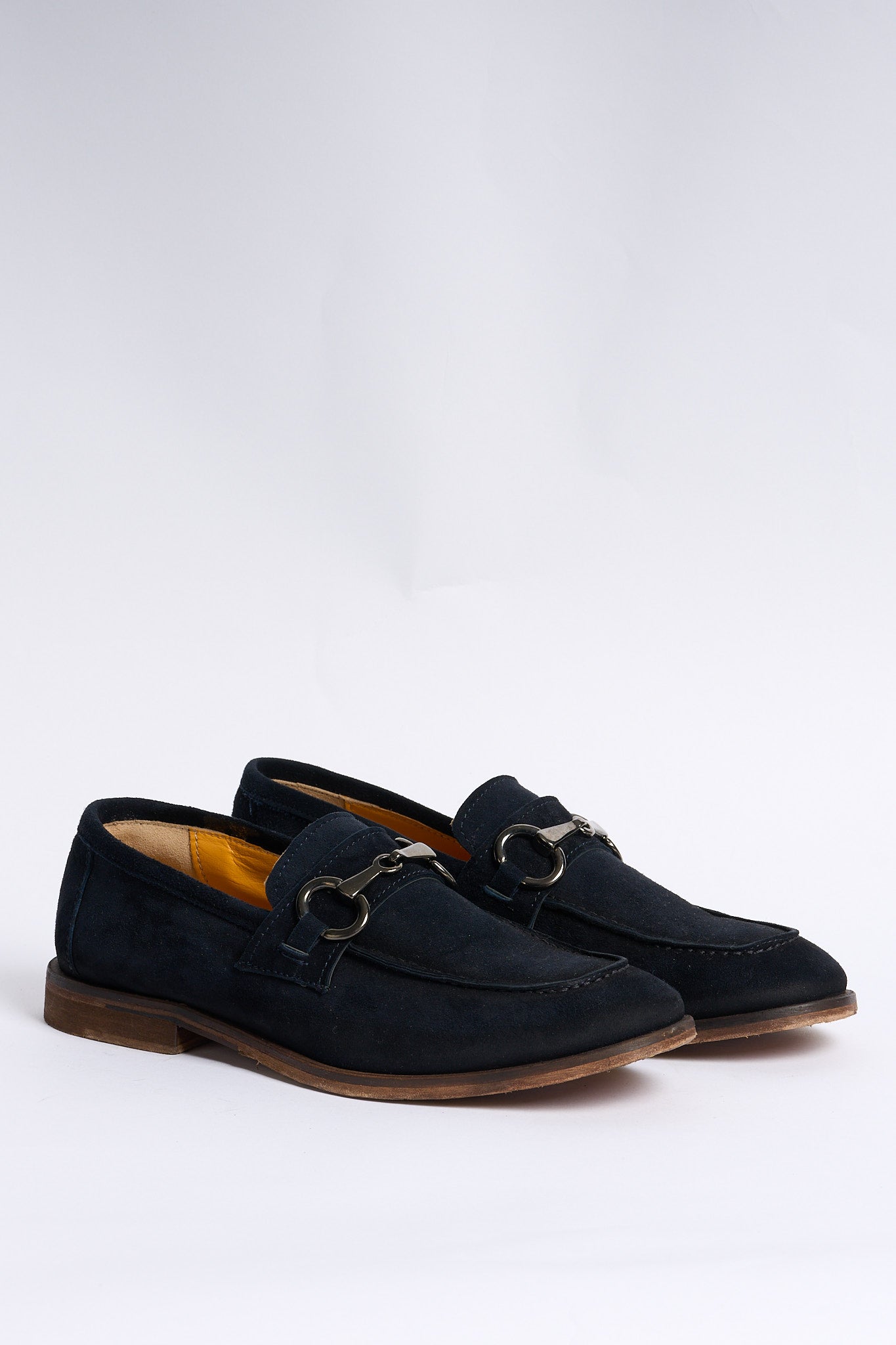 Lord douglas Mocassino Pelle Scamosciata Blu Uomo-3