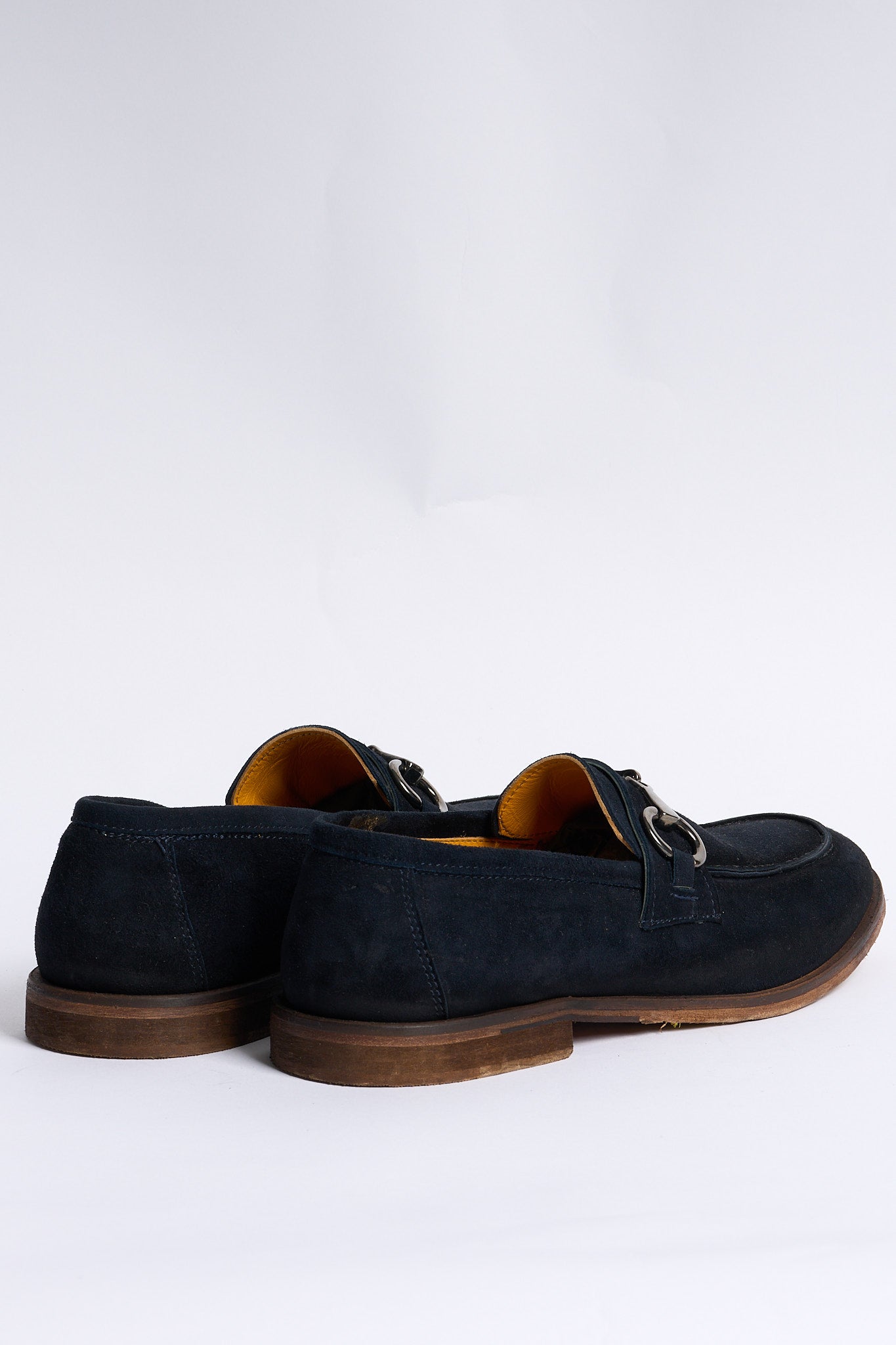 Lord douglas Mocassino Pelle Scamosciata Blu Uomo-4