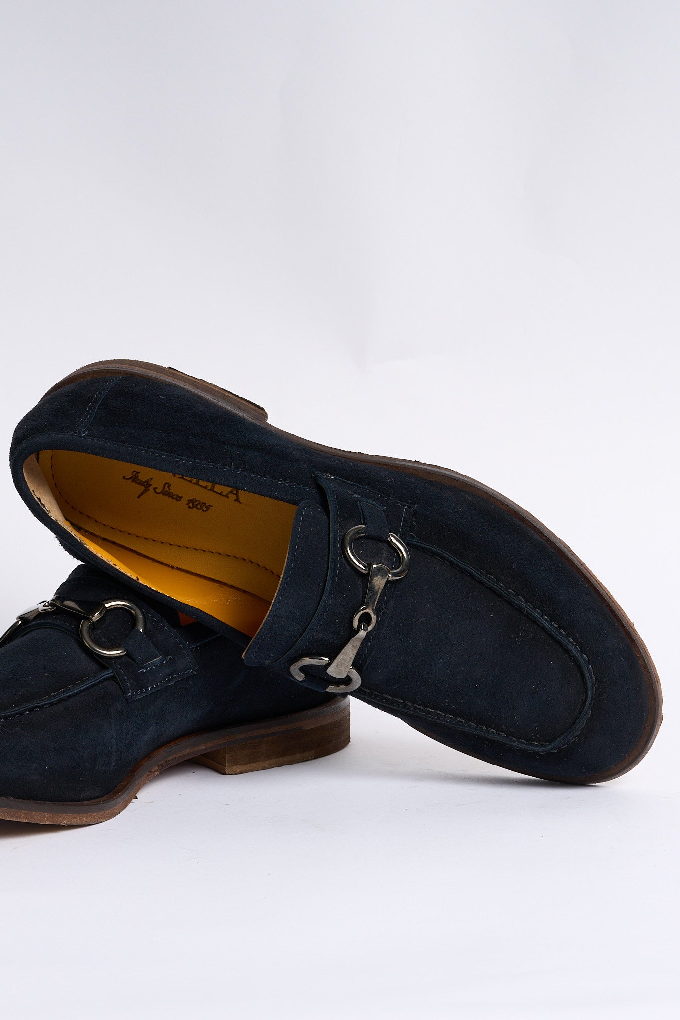 Lord douglas Mocassino Pelle Scamosciata Blu Uomo-6