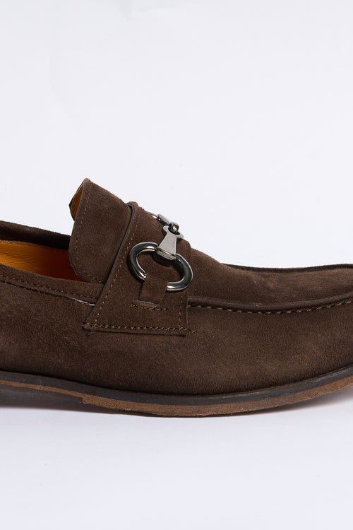 Lord douglas Mocassino Pelle Scamosciata Marrone Uomo-2