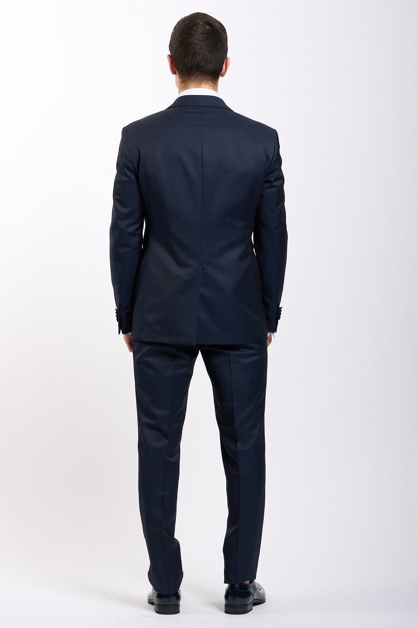 Lubiam Abito+gilet+plastrom Blu Uomo-7
