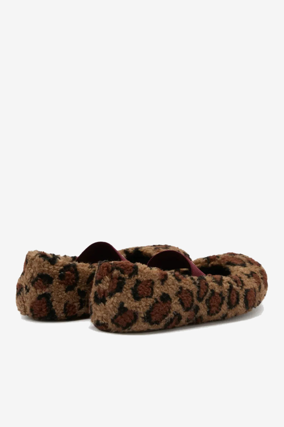 Moon Boot Ballerina Fleece Leopard da donna con cinturino-3