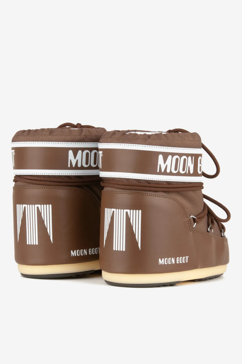 Moon Boot Doposci Icon Basso in nylon cioccolato donna-4