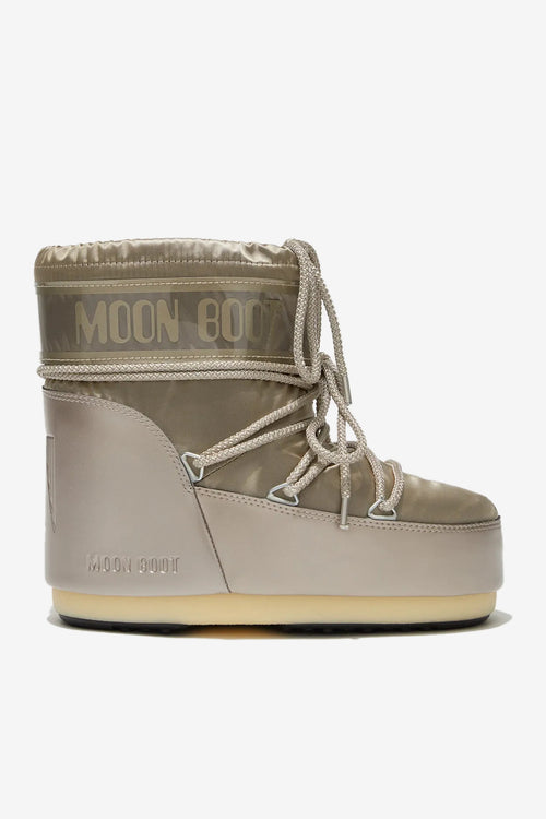 Moon Boot Doposci Icon Basso Glance Platino Donna