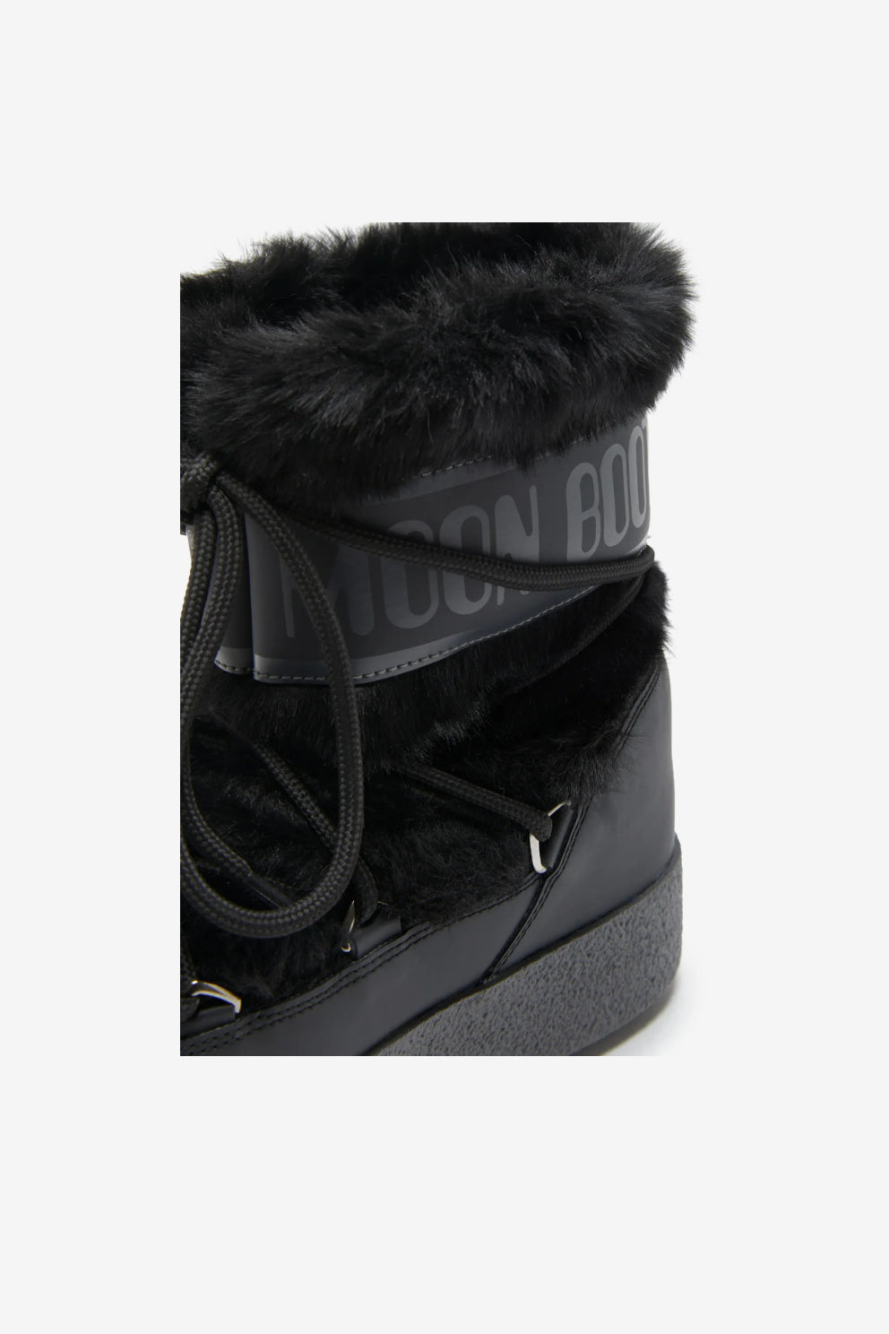 Moon boot Ltrack Faux Fur doposci da donna nero-3