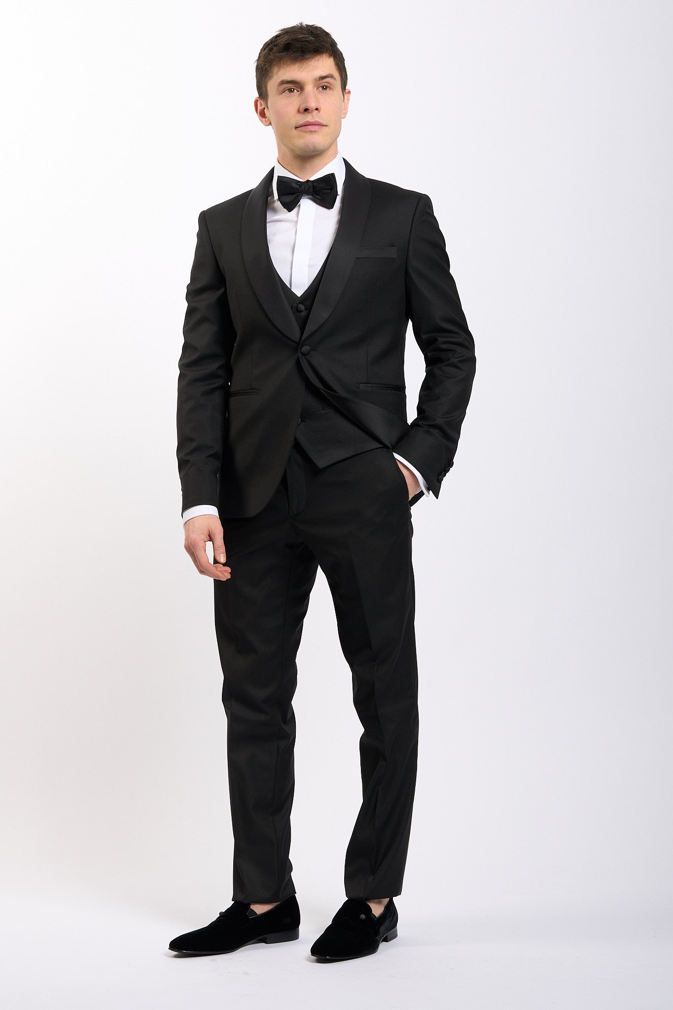 Marra Abito con gilet Nero Uomo-3