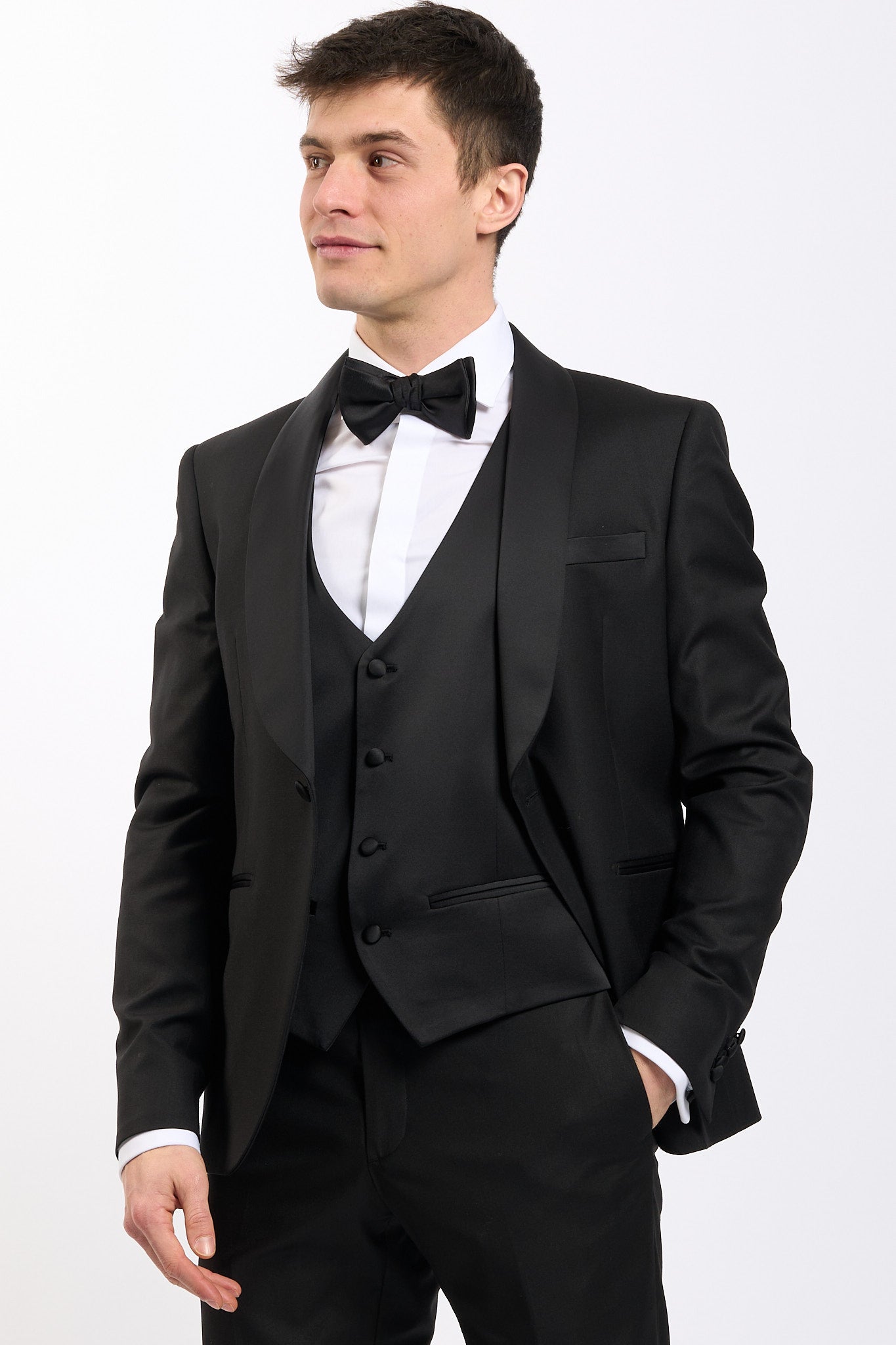 Marra Abito con gilet Nero Uomo-6