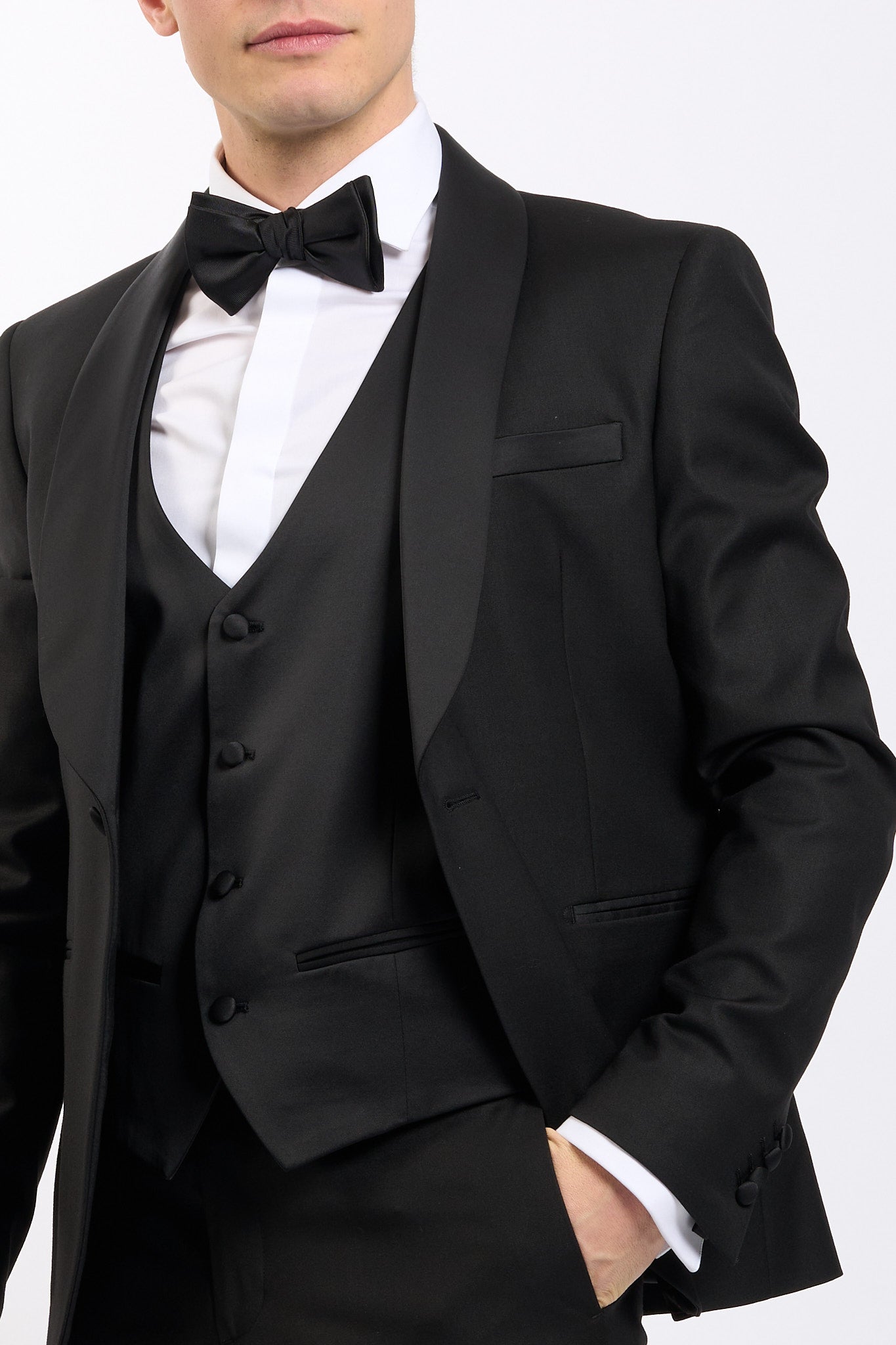 Marra Abito con gilet Nero Uomo-2