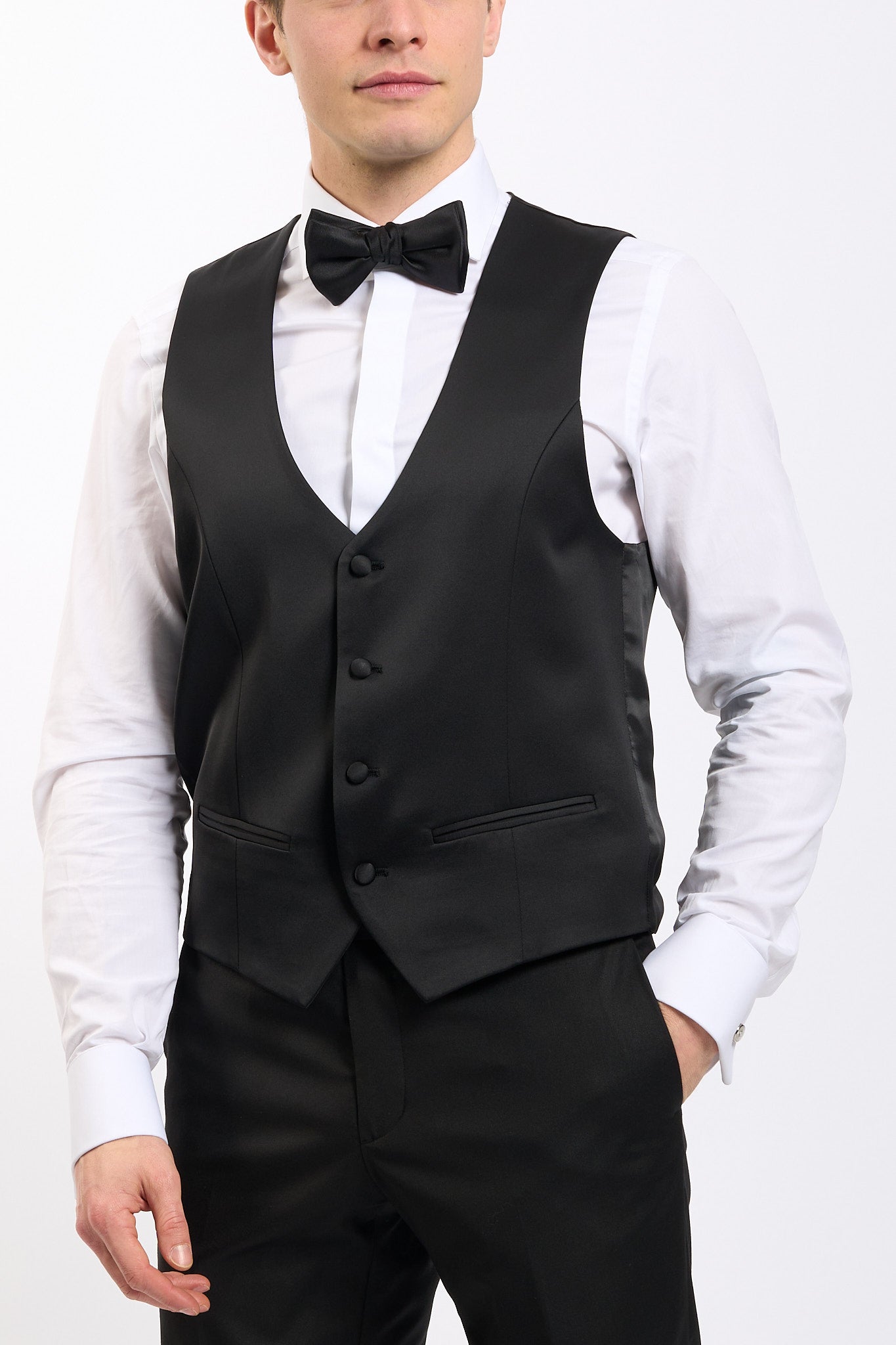 Marra Abito con gilet Nero Uomo-4