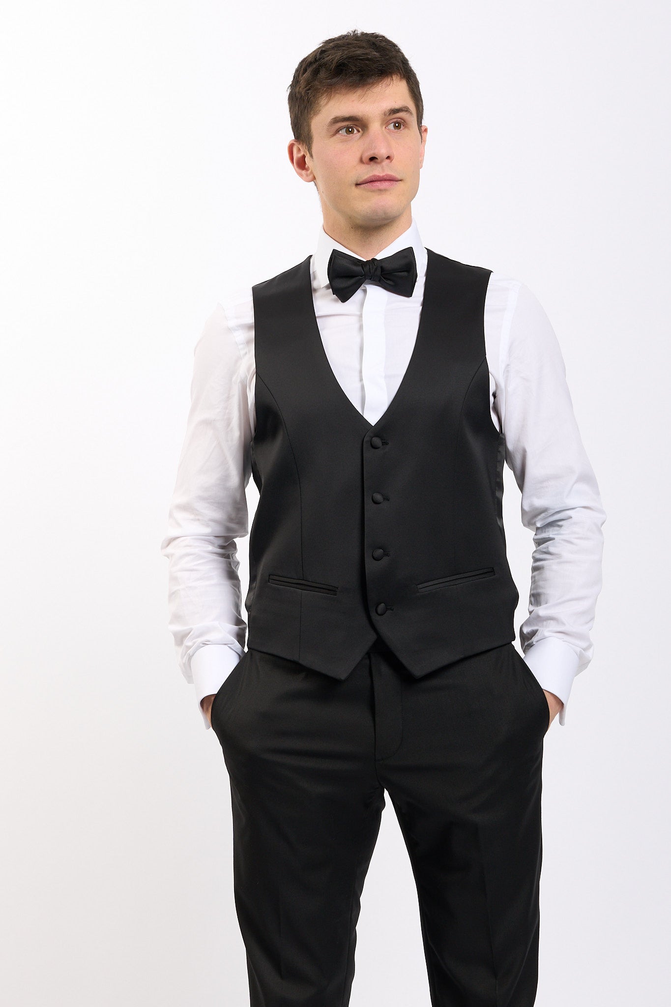 Marra Abito con gilet Nero Uomo-8