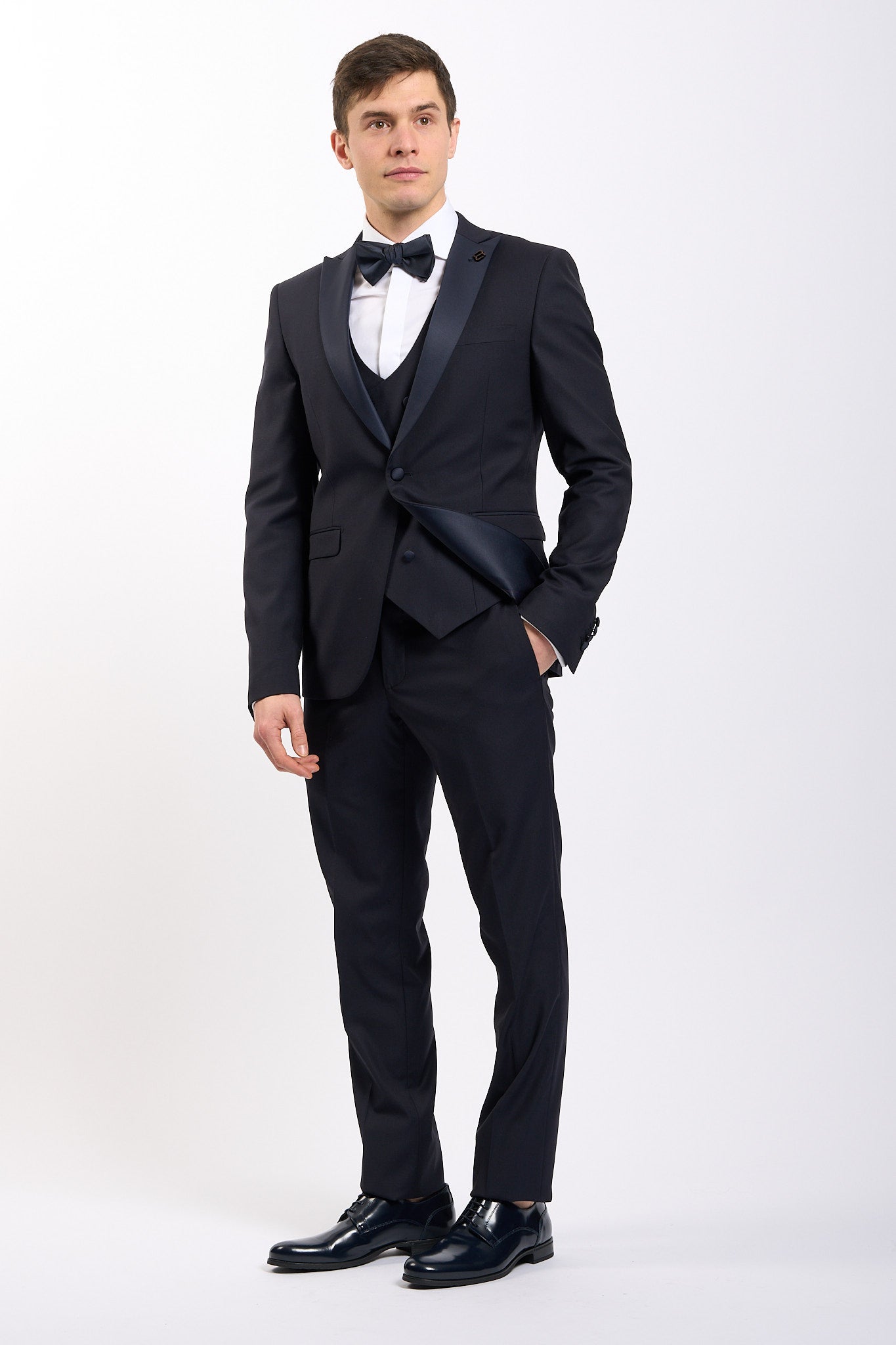 Marra Abito con gilet Blu Uomo-4