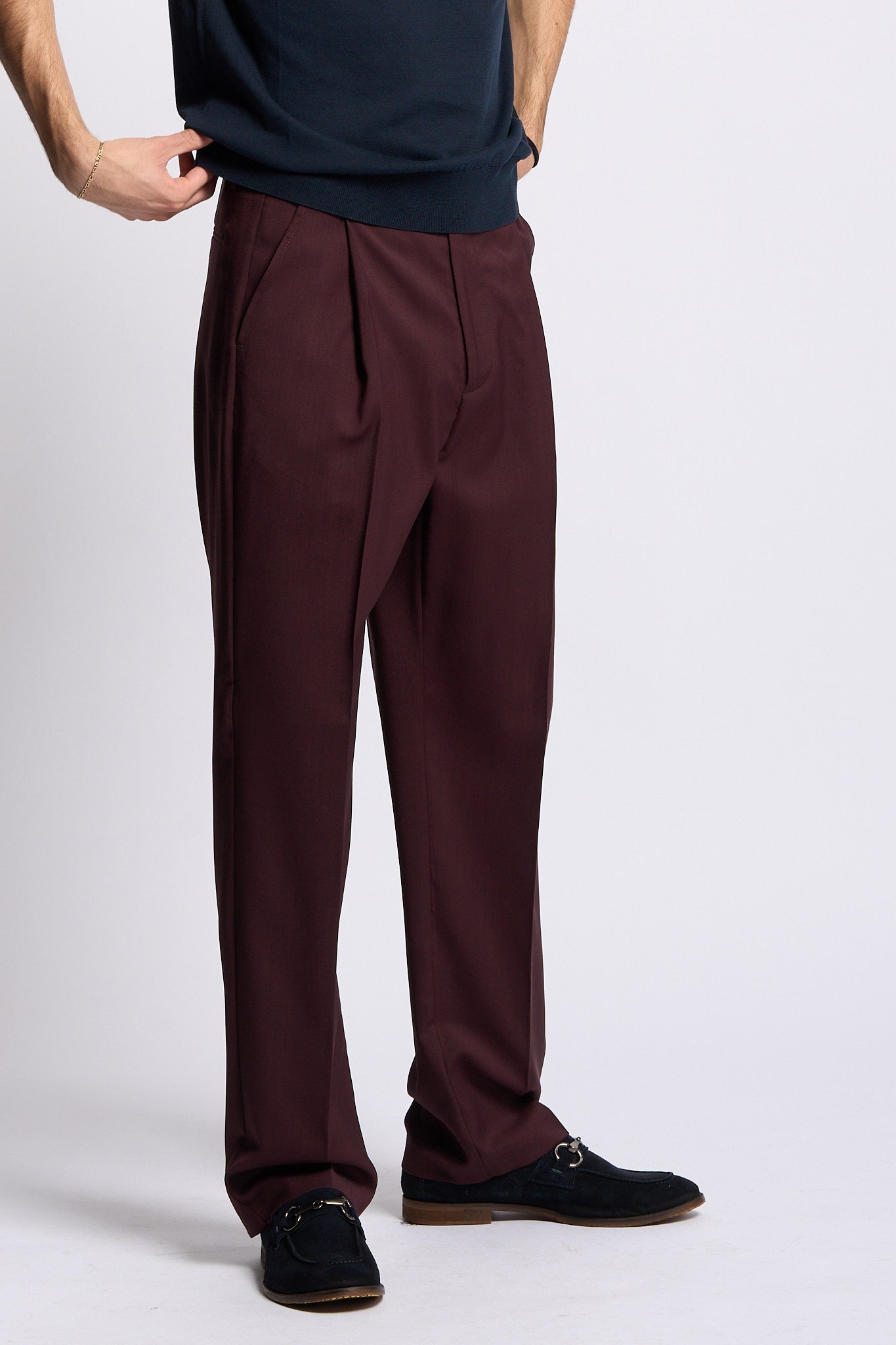 Marsem Abito Doppiopetto Burgundy Uomo-4