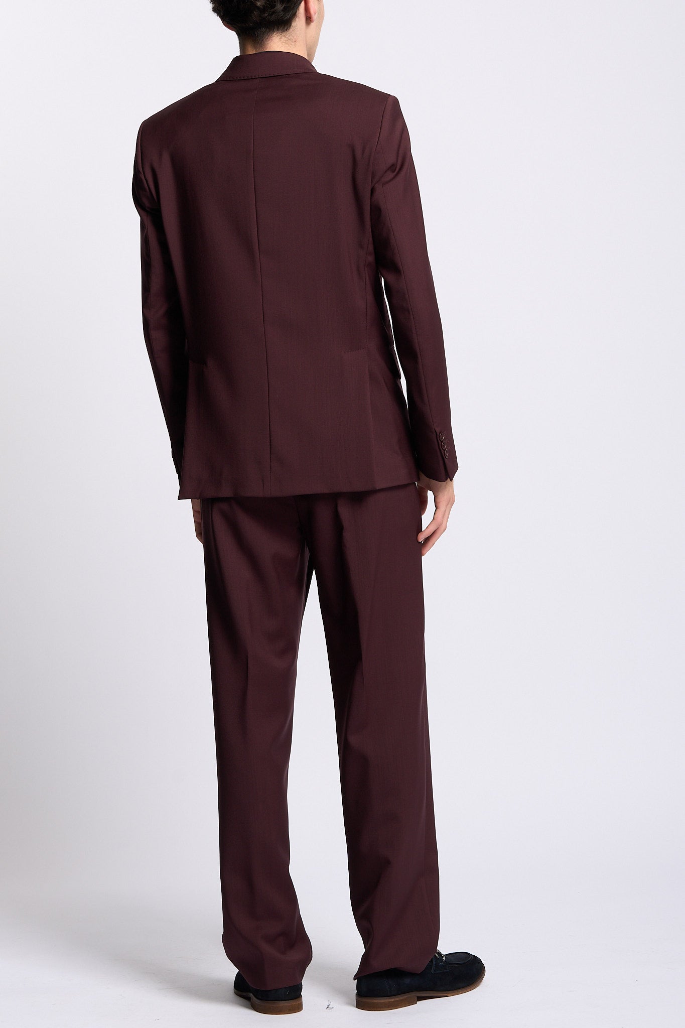 Marsem Abito Doppiopetto Burgundy Uomo-7