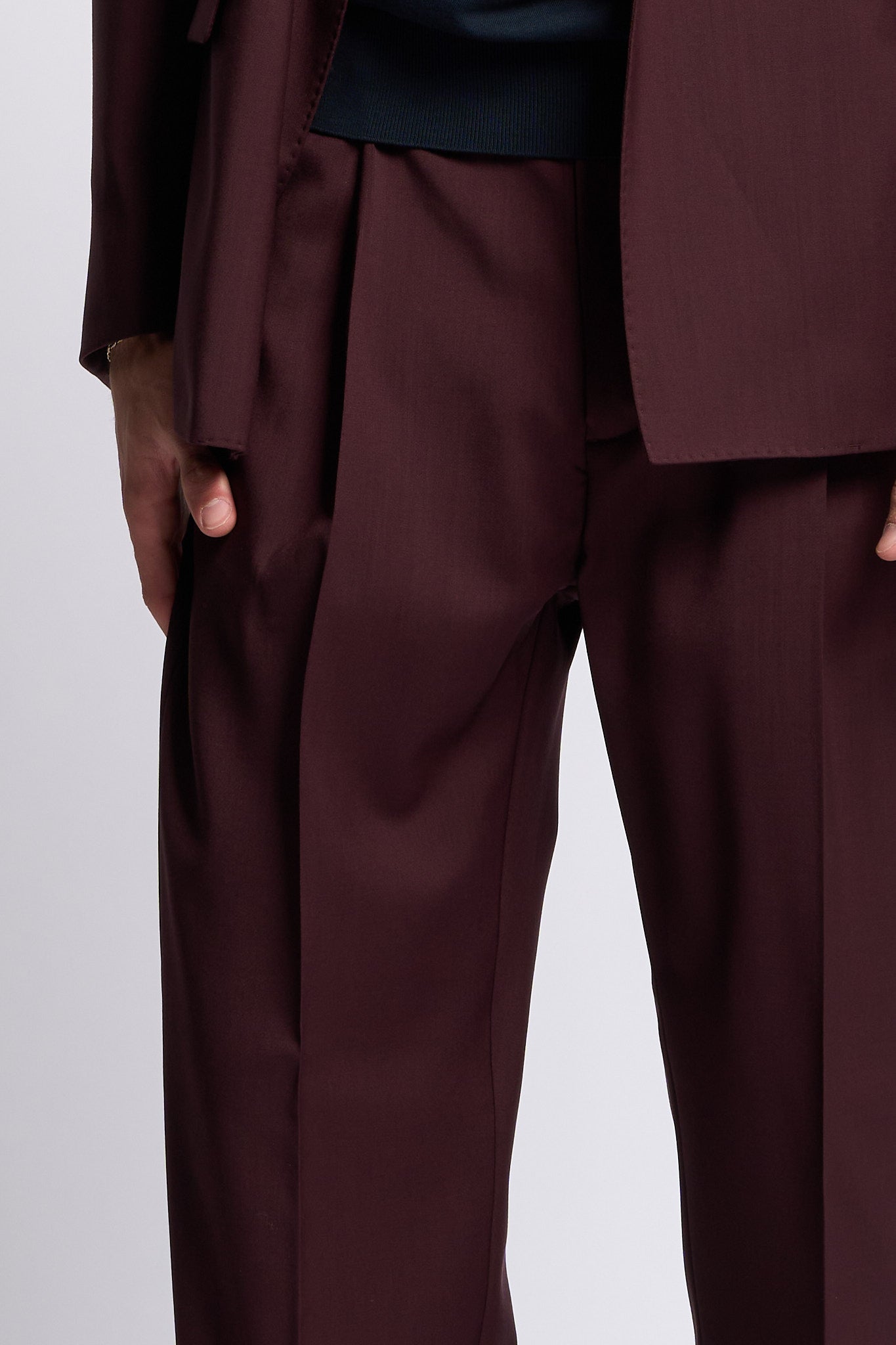 Marsem Abito Doppiopetto Burgundy Uomo-8