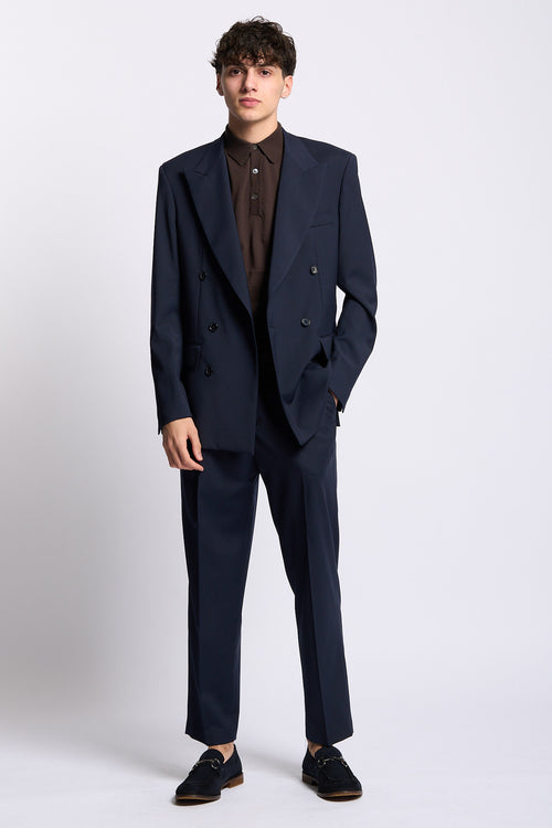 Marsem Abito Doppiopetto Blu Uomo