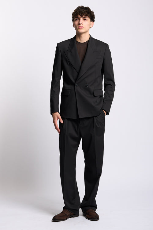 Marsem Abito Doppiopetto Nero Uomo