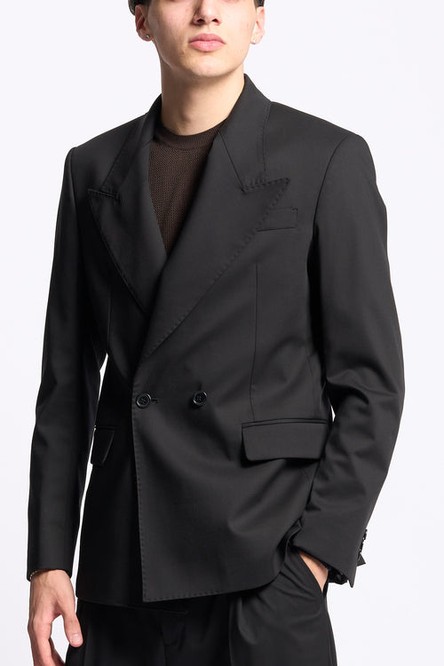 Marsem Abito Doppiopetto Nero Uomo-2