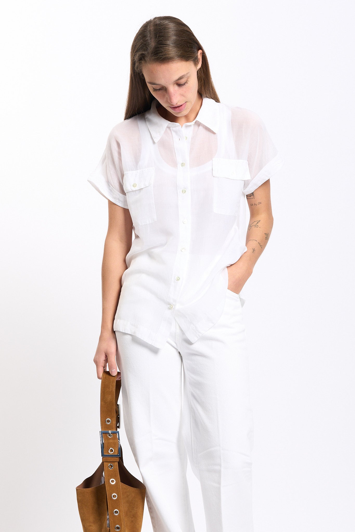 Mason's Camicia Natalie Bianco Donna-5