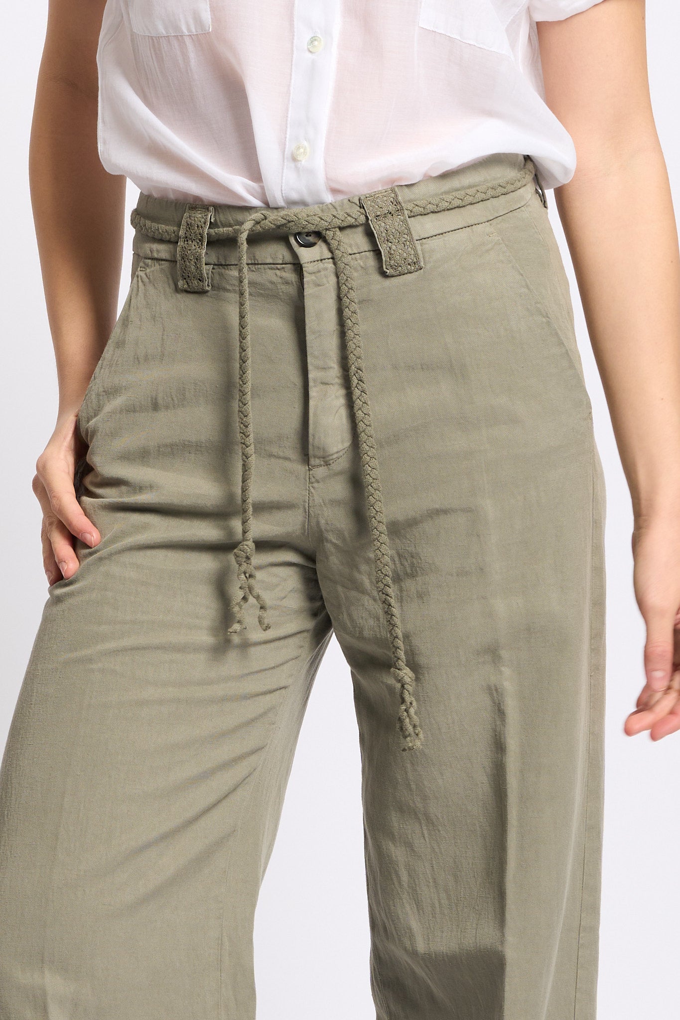Mason's Pantalone New York Studio Verde Donna-4