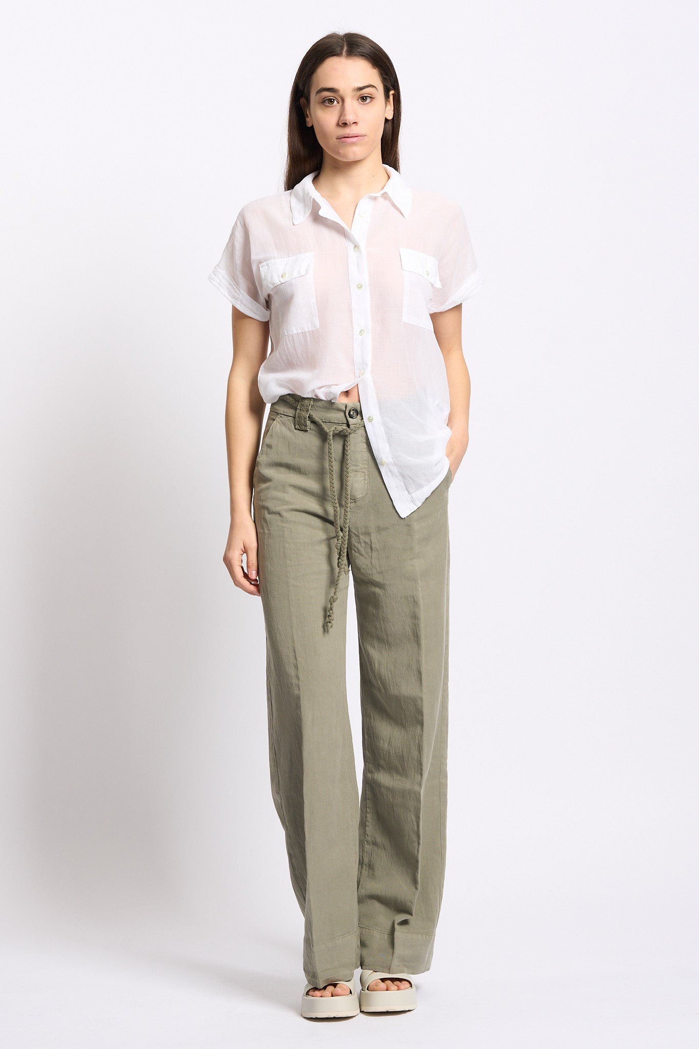 Mason's Pantalone New York Studio Verde Donna-2