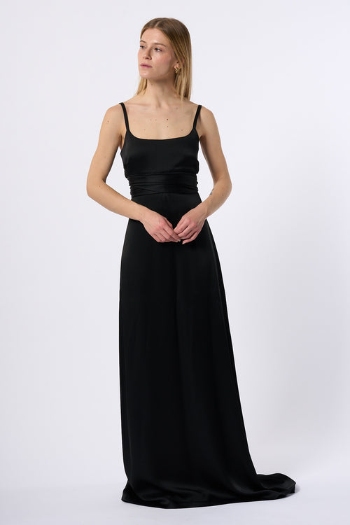 Max Mara Abito Lungo Dede Nero Donna