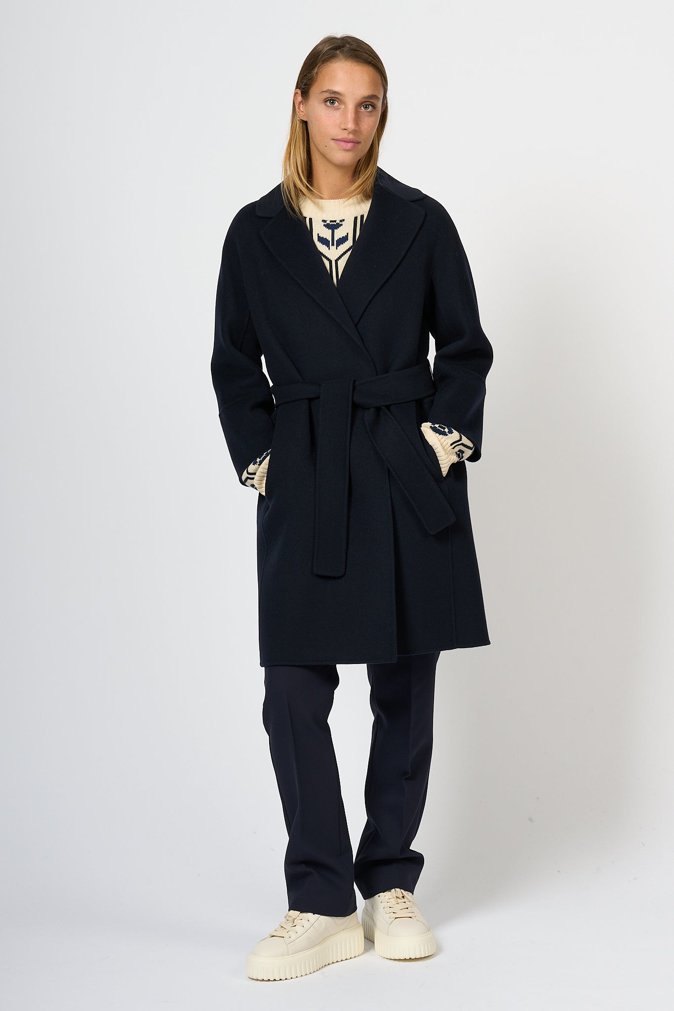 Max Mara Coat Arona Blue Women-2